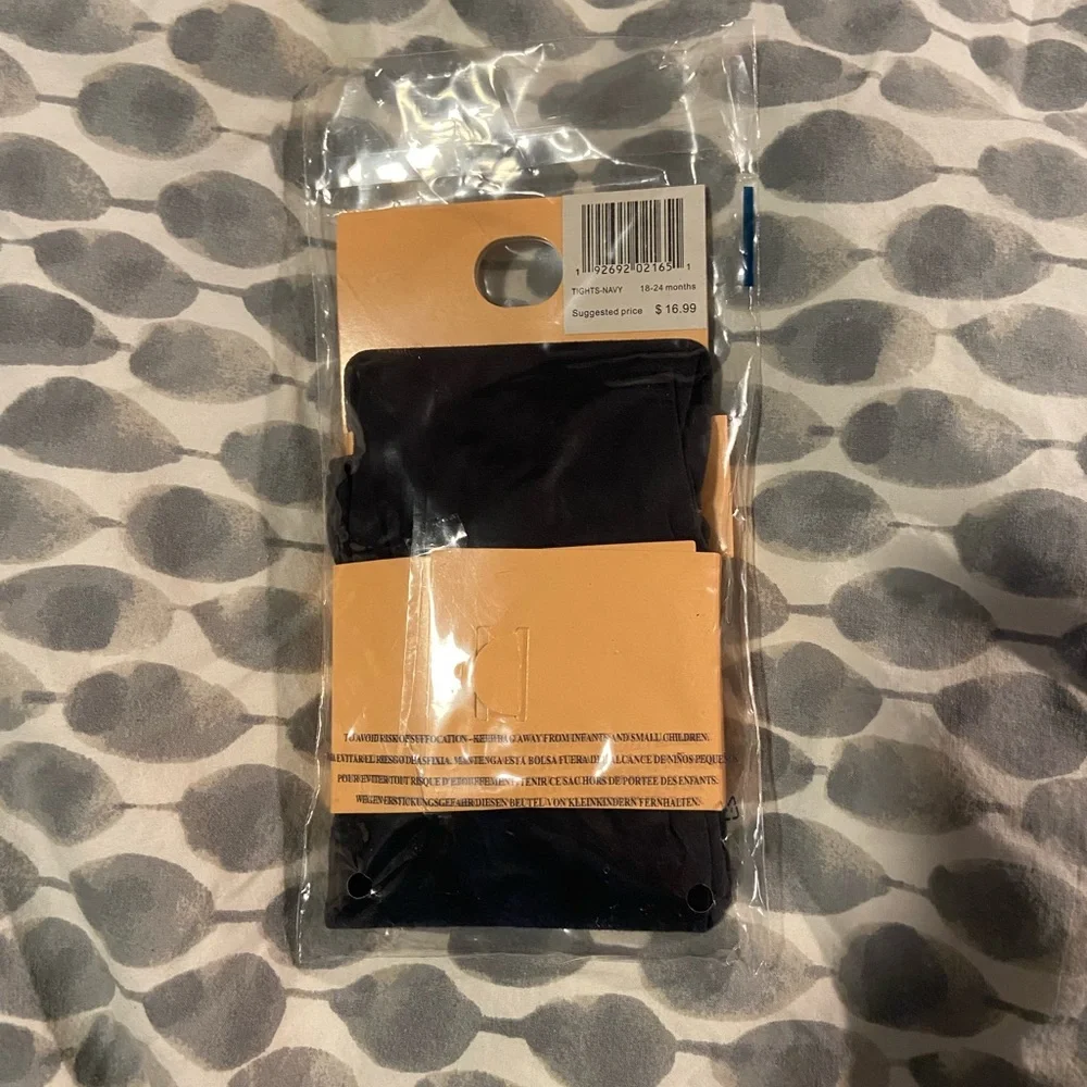 Leveret navy blue tights—NWT